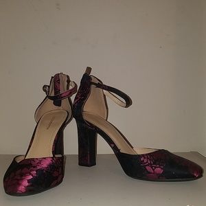 Pink and black Heels